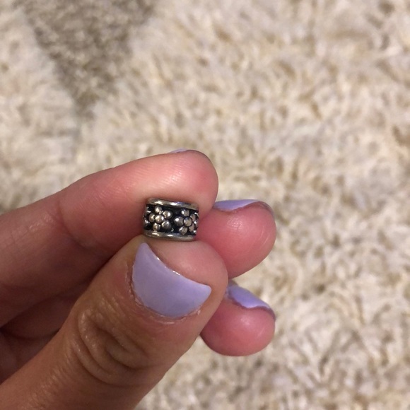 Flower sterling silver charm - Picture 1 of 6